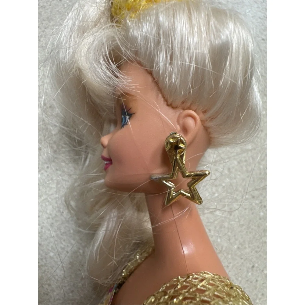 Mattel Jewel Hair Gold Mermaid Barbie Blonde Longest Hair Barbie Doll 1995